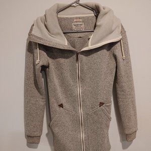 Burton Long Grey Hoodie - Zipper